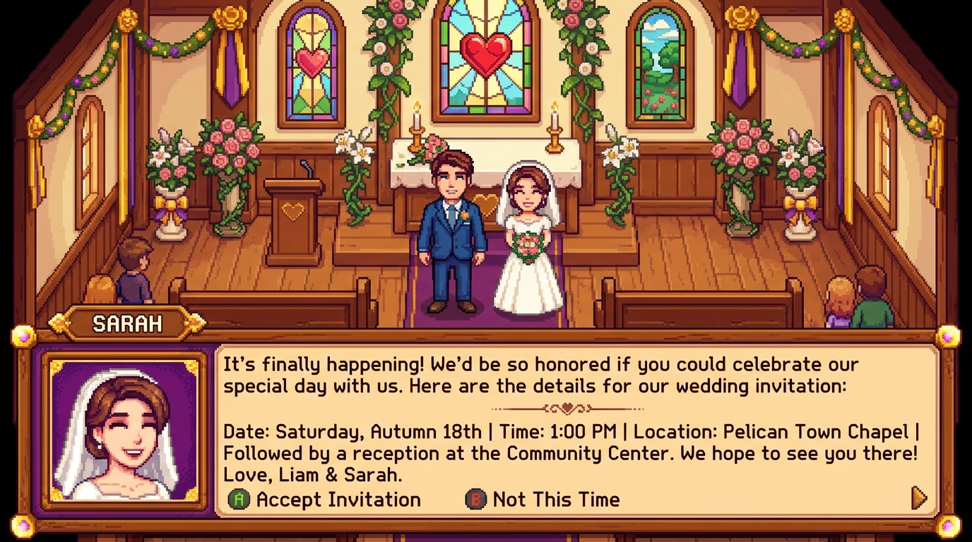 Dialog RPG undangan game 2D